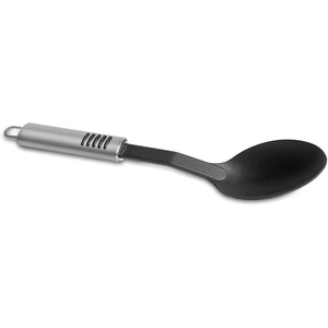 image:imageServing Spoon with 13 Offset Handle for Cooking by Topenca is Made of HeatResistant Rustproof Nylon and Stainless Steel and is Safe for Home Kitchen