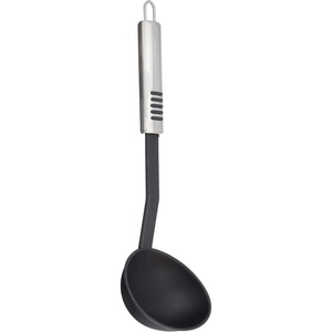 image:imageSoup Ladle 12 Serving Spoon with Offset Handle by Topenca is Made of HeatResistant Rustproof Nylon and Stainless Steel and is Safe for NonStick Cookware