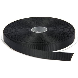 image:imageTopenca Supplies 12 Inches x 50 Yards Double Face Solid Grosgrain Ribbon Roll Black