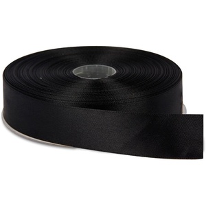 image:imageTopenca Supplies Black Ribbon  1 Inch x 50 Yards Double Face Solid Satin Ribbon Roll  Elegant for Gift Wrap Hair Wedding Sewing amp Crafts
